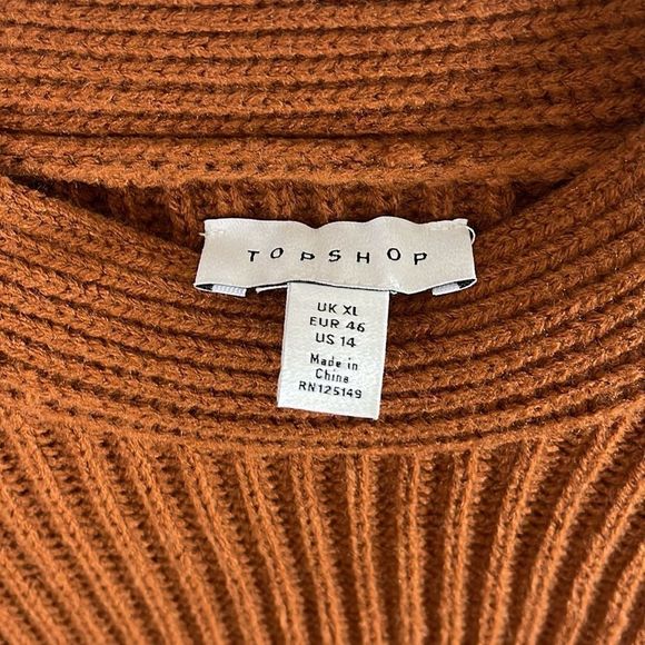 Topshop ribbed side button Sweater - Picture 4 of 6